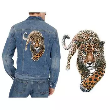 Тигровая термопереносная бумага, утюг на наклейке, художественная наклейка, цветная, прозрачная печать, реалистичная одежда для животных, сумки, шляпы, украшение, переводная наклейка Tiger