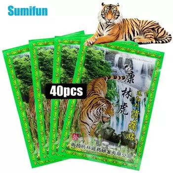 Тигровый бальзам, согревающие пластыри, экстракт спины, шеи, боли в коленном суставе, обезболивающая наклейка, пластырь 8pcs/bag