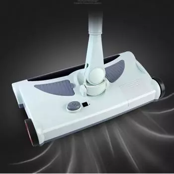 Тихая домашняя беспроводная электрическая ручная подметальная машина из нержавеющей стали, вращающаяся метла, швабра, бытовая уборка Eu