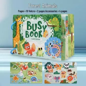 Тихая книга про динозавров: Увлекательная развивающая игрушка для детей раннего возраста