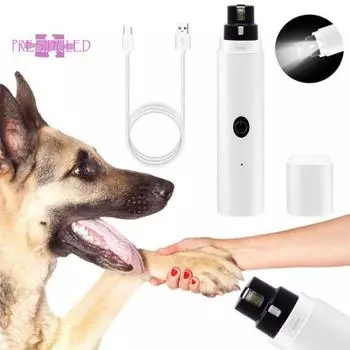 Тихая мощная шлифовальная машинка для когтей для домашних животных, простая и быстрая заточка лап, регулируемая скорость, низкий уровень вибрации - шлифовальная машинка для когтей для домашних животных розовый