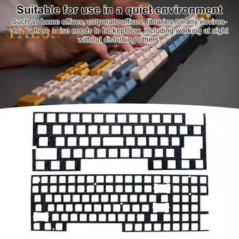 Тихие клавиатуры Демпфирующая пенная прокладка Клавиатурные переключатели Подушечка-глушитель для механической клавиатуры 60/84/87/96/104/660/980 87