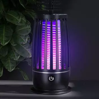 Тихо Ловушка для комаров Удобная Лампа от комаров Ночь Лето black-rechargeable