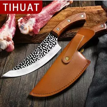 ТИХУАТ Ручной нож для костей Кухонный нож для разделки рыбы и нарезки ломтиков мяса