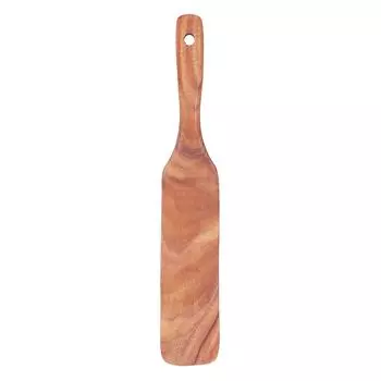 Тиковая лопатка Деревянная лопатка для стейка Пиццы Готовки Салата Жарки для Деловых подарков Домашняя кухняЛопатка Spatula 10x1.5inch
