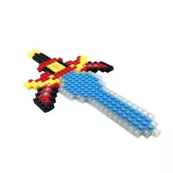 TikTok Block Luminous Sword Deform Block 13799, Korean popular toys