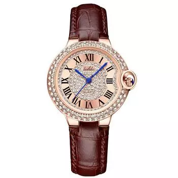 Tiktok Kwai Stars, синие иглы, темперамент, женская мода, креативный свет со стразами, роскошные водонепроницаемые часы с ремнем, женские