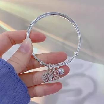 Tiktok Live Source Bell защитный браслет женский простой двухтактный браслет для молодых студентов сеть красные украшения Adjustable size