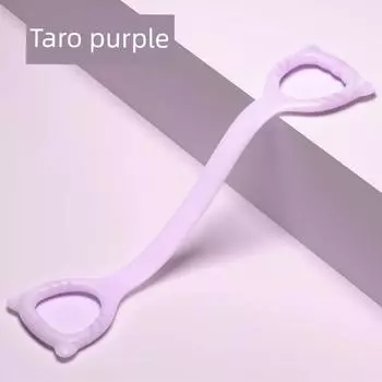 Tiktok Widen and Thicken Open Shoulder Beauty Back Chest Expander Yoga Training Elastic High Resistance Yoga Back Pulling Rope Fragrant Taro purple
