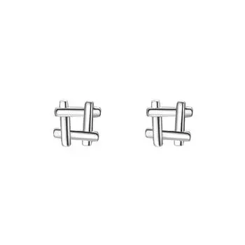 Tiktooth Earrings Geometric Building Block Earrings Nourish Ear Holes Without Taking Mini Earrings for Women
