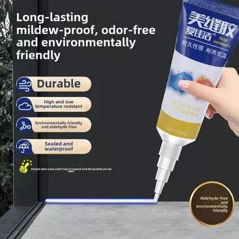 Средство для заполнения плитки эффективное водонепроницаемое 120 мл полезное средство для ремонта затирки швов керамической плитки ванна 120ML-white