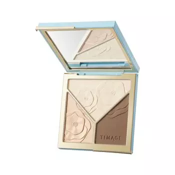 TIMAGE Bronzer Highlight Shading Matte Highlight Highlight Powder Nose Shadow Shading Создайте 3D контуры с помощью палитры 17 г Bronzer Highlight Shading