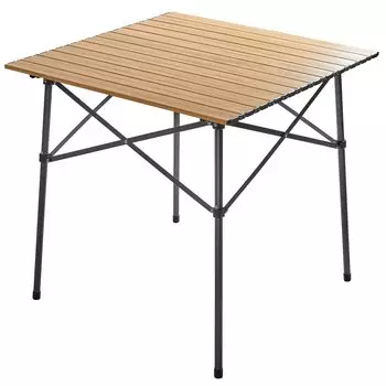 TIMBER RIDGE Уличный складной стол для телеработы Грузоподъемность 45 кг Алюминиевый рулонный стол для кемпинга, барбекю, сумка для хранения, в комплекте Компактный домашний рабочий деревянный стол