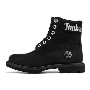 Timberland 6 дюймов повседневные водонепроницаемые ботинки средней высоты для женщин черные A5TYUW 36