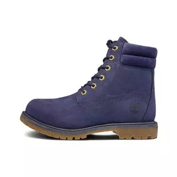 Timberland 6 дюймов водонепроницаемые кожаные повседневные ботинки Martin женские ботинки темно-синие A1ZTN 40