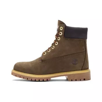 Timberland 6-дюймовые кожаные водонепроницаемые прочные повседневные короткие ботинки для отдыха на открытом воздухе мужские ботинки темно-коричневого цвета A5TJ5 42
