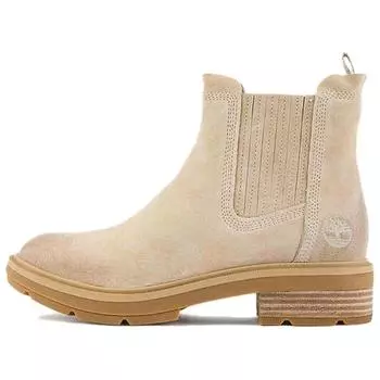 Timberland Brimfield Comfortable Versatile Short Chelsea Boots Women boots Light-Beige A2PBB-ER3 38.5