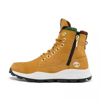 Timberland Brooklyn Series Mid Calf Outdoor Sports Casual Comfortable Breathable Brooklyn Martin Boots Men boots Wheat A2JRZW 42