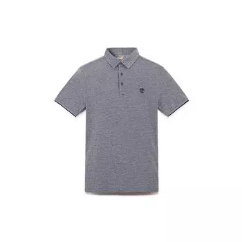 Timberland Casual Business Breathable Short Sleeve Polo Shirt Men tops Deep-Sapphire-Blue A42B5-433 S