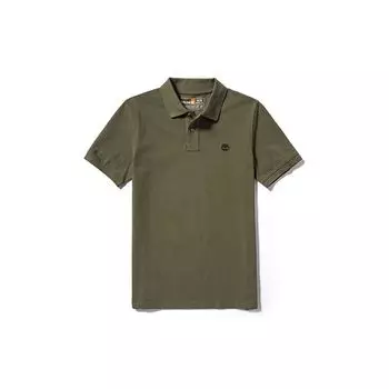 Timberland Casual Business Short Sleeve Polo Shirt Men tops Army-Green A62T5-A58 XL