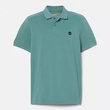 Timberland Casual Business Short Sleeve Polo Shirt Men tops Blue-Green A62T5-CL6 S