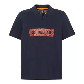 Timberland Casual Fashion Simple Short Sleeve Polo Shirt Men tops Dark-Blue A5QWZ-EA4 L