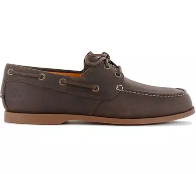 Timberland Cedar Bay Boat Shoe - Мужские классические туфли-лодочки из кожи коричневого цвета TB0A29YG-931 ОРИГИНАЛ