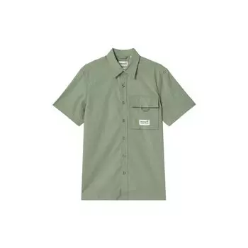 Timberland City Outdoor Series Printed Letter Однобортная повседневная рубашка-поло Мужские рубашки Зеленая A6RCW-590 S