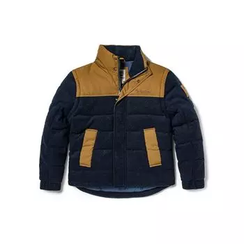 Timberland Color Block Warm Removable Sleeve Stand Wool Jacket Men Outwear Dark-Blue A5NEM-CA8 XS