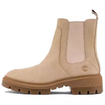 Timberland Cortina Valley Comfortable Versatile Short Chelsea Boots Women boots Beige A2DEEEN7 37.5
