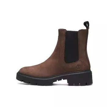Timberland Cortina Valley Удобные нескользящие короткие ботинки Chelsea женские ботинки коричневые черные A5T92V13 37