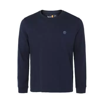 Timberland Cotton Comfortable Casual Sports Round Neck Outdoor Sailing Long Sleeve T-Shirt Men T-Shirt Navy-Blue A5XVK-Z02 L