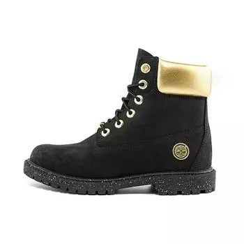 Timberland Другие прочные повседневные удобные ботинки для отдыха на открытом воздухе длиной до середины голени женские ботинки черного и золотого цвета A5RRMW 37.5