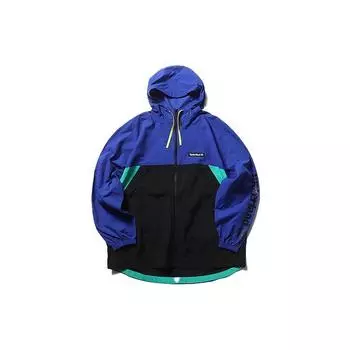 Timberland Двухцветная куртка с капюшоном и застежкой-молнией Мужские куртки Синяя A22UJZ38 XL