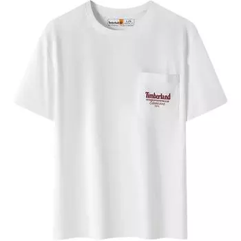 Timberland Fashion Comfortable Breathable Short Sleeve T-Shirt Men Tops White A6B7M-100 L