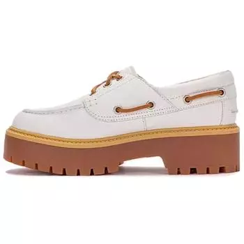 Timberland Fashion Versatile Womens Casual Shoes Thick Sole Height Increasing Women casual shoes White A64F4 38.5