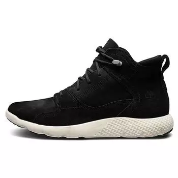 Timberland Flyroam синтетическая кожа удобные спортивные амортизирующие нескользящие легкие повседневные туфли средней высоты мужские повседневные туфли черные A1SBN 43