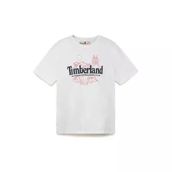 Timberland Футболка мужская повседневная дышащая с коротким рукавом для активного отдыха, белая A4345-100 XXL