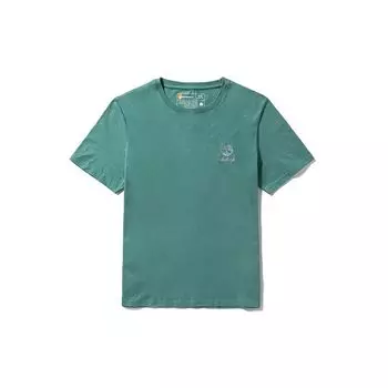 Timberland Футболка мужская повседневная дышащая с коротким рукавом сине-зеленая A42YU-CL6 M