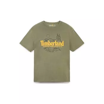 Timberland Футболка мужская повседневная дышащая с круглым вырезом и коротким рукавом Cassel-Green A4345-590 XS