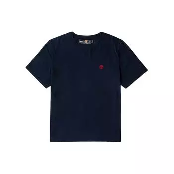 Timberland Футболка мужская с коротким рукавом и сплошным логотипом, повседневная, дышащая, темно-синяя, A2PW3-433 M