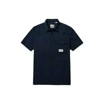 Timberland Футболка-поло Urban Outdoor Series с логотипом, однотонная, мужская, темно-синяя, A6RCW-433 L