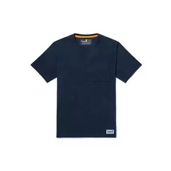 Timberland Футболка с коротким рукавом Dopamine с принтом и карманом, мужская, темно-синего цвета A5TQW-433 M