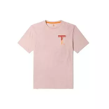 Timberland Футболка с коротким рукавом и круглым вырезом с надписью Letter Sports, мужские топы, светло-розовая A62PD-662 XL