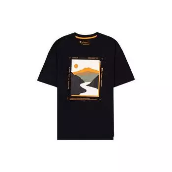 Timberland Футболка с круглым вырезом и принтом Earthkeeper, быстросохнущая, мужская, черная A2CG8-001 S