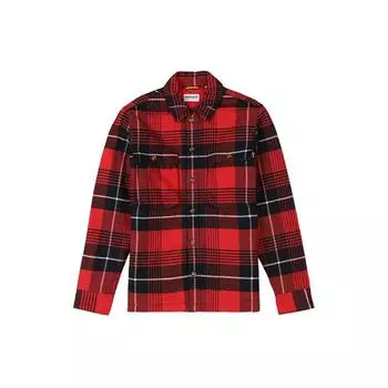 Timberland Клетчатая теплая рубашка куртка мужская верхняя одежда красный A44CC-CA2 S