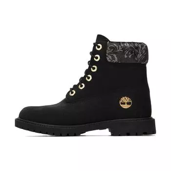 Timberland Кожаные прочные короткие уличные ботинки женские черные A5M74001 37.5