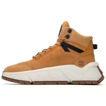 Timberland кожаные теплые прочные амортизирующие короткие уличные ботинки мужские коричневые белые A41GU231 41