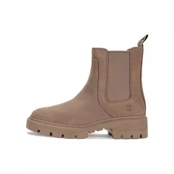 Timberland Кожаные удобные теплые высокие ботинки челси женские ботинки серо-коричневые A41EW 39.5