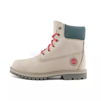 Timberland Кожаные водонепроницаемые нескользящие короткие уличные ботинки женские серо-коричневые A5M8ZW 37.5